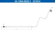 Bremsschlauch ATE 24.1294-0025.3
