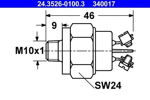 Bremslichtschalter ATE 24.3526-0100.3