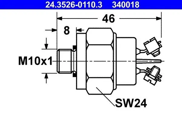Bremslichtschalter ATE 24.3526-0110.3