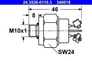 Bremslichtschalter ATE 24.3526-0110.3