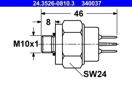 Bremslichtschalter ATE 24.3526-0810.3 Bild Bremslichtschalter ATE 24.3526-0810.3