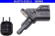 Sensor, Raddrehzahl Vorderachse ATE 24.0711-5123.3