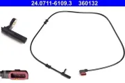 Sensor, Raddrehzahl Hinterachse rechts ATE 24.0711-6109.3