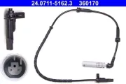 Sensor, Raddrehzahl Hinterachse ATE 24.0711-5162.3