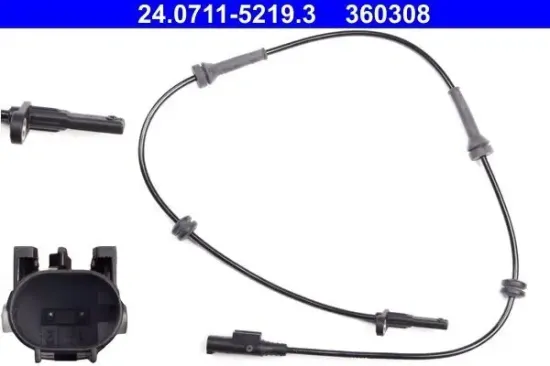 Sensor, Raddrehzahl Hinterachse rechts ATE 24.0711-5219.3 Bild Sensor, Raddrehzahl Hinterachse rechts ATE 24.0711-5219.3