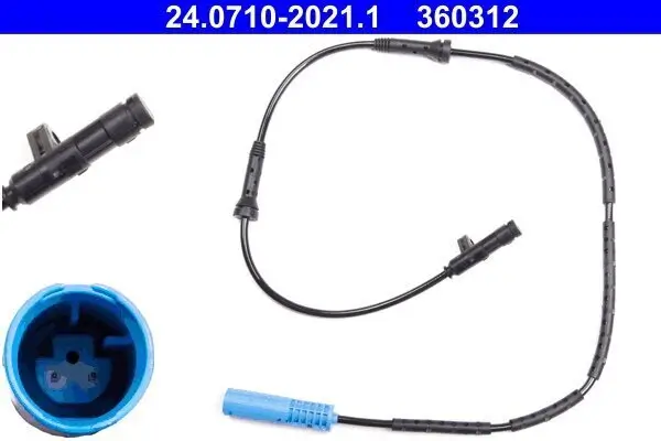 Sensor, Raddrehzahl Hinterachse ATE 24.0710-2021.1