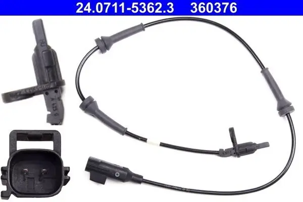 Sensor, Raddrehzahl Hinterachse ATE 24.0711-5362.3