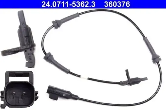 Sensor, Raddrehzahl Hinterachse ATE 24.0711-5362.3 Bild Sensor, Raddrehzahl Hinterachse ATE 24.0711-5362.3