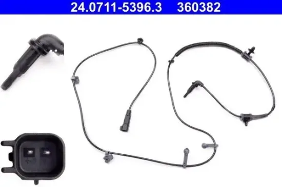 Sensor, Raddrehzahl Hinterachse rechts ATE 24.0711-5396.3 Bild Sensor, Raddrehzahl Hinterachse rechts ATE 24.0711-5396.3