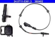 Sensor, Raddrehzahl Hinterachse ATE 24.0711-5361.3