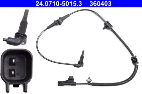Sensor, Raddrehzahl Vorderachse ATE 24.0710-5015.3 Bild Sensor, Raddrehzahl Vorderachse ATE 24.0710-5015.3