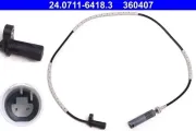 Sensor, Raddrehzahl Hinterachse ATE 24.0711-6418.3