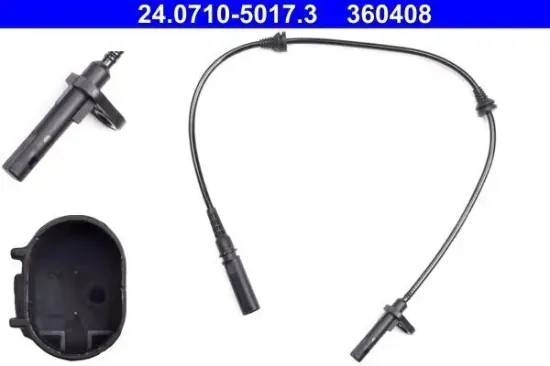 Sensor, Raddrehzahl Vorderachse ATE 24.0710-5017.3 Bild Sensor, Raddrehzahl Vorderachse ATE 24.0710-5017.3