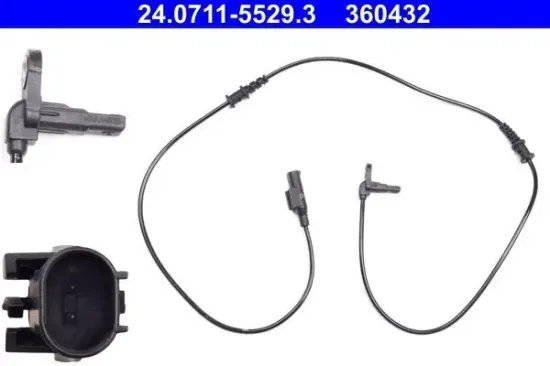 Sensor, Raddrehzahl Vorderachse ATE 24.0711-5529.3 Bild Sensor, Raddrehzahl Vorderachse ATE 24.0711-5529.3