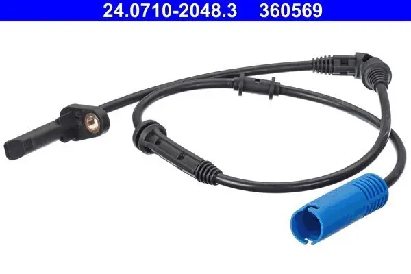 Sensor, Raddrehzahl Vorderachse ATE 24.0710-2048.3