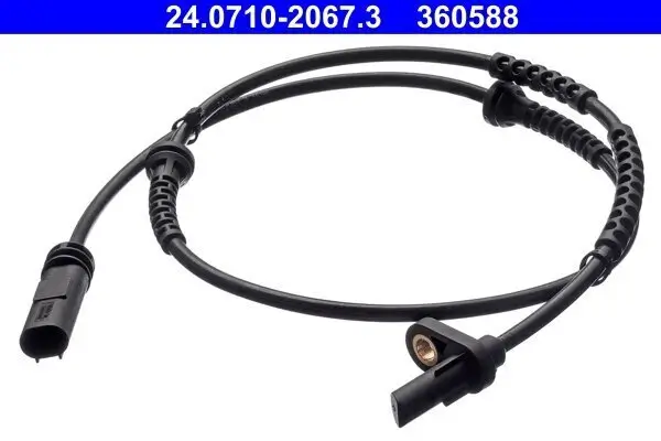 Sensor, Raddrehzahl Vorderachse ATE 24.0710-2067.3