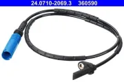 Sensor, Raddrehzahl Hinterachse ATE 24.0710-2069.3