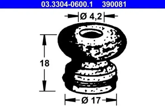 Stopfen, Bremsflüssigkeitsbehälter ATE 03.3304-0600.1 Bild Stopfen, Bremsflüssigkeitsbehälter ATE 03.3304-0600.1