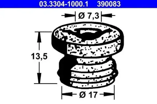 Stopfen, Bremsflüssigkeitsbehälter ATE 03.3304-1000.1 Bild Stopfen, Bremsflüssigkeitsbehälter ATE 03.3304-1000.1