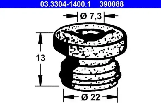 Stopfen, Bremsflüssigkeitsbehälter ATE 03.3304-1400.1 Bild Stopfen, Bremsflüssigkeitsbehälter ATE 03.3304-1400.1