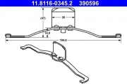 Feder, Bremssattel ATE 11.8116-0345.2