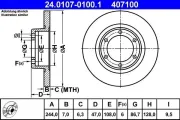 Bremsscheibe ATE 24.0107-0100.1