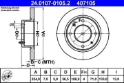 Bremsscheibe ATE 24.0107-0105.2