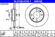 Bremsscheibe ATE 24.0108-0105.1