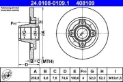 Bremsscheibe ATE 24.0108-0109.1