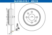 Bremsscheibe Hinterachse ATE 24.0108-0119.1