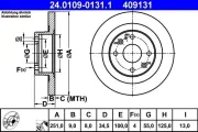 Bremsscheibe ATE 24.0109-0131.1