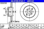 Bremsscheibe ATE 24.0109-0143.1