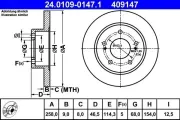 Bremsscheibe ATE 24.0109-0147.1