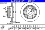 Bremsscheibe ATE 24.0109-0157.1