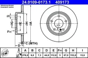 Bremsscheibe ATE 24.0109-0173.1