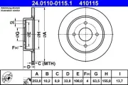 Bremsscheibe ATE 24.0110-0115.1