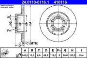 Bremsscheibe ATE 24.0110-0116.1