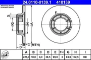 Bremsscheibe ATE 24.0110-0139.1