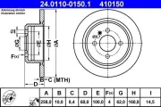 Bremsscheibe ATE 24.0110-0150.1