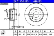 Bremsscheibe ATE 24.0110-0193.1