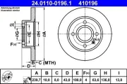 Bremsscheibe ATE 24.0110-0196.1