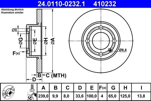 Bremsscheibe ATE 24.0110-0232.1