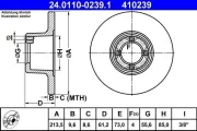 Bremsscheibe ATE 24.0110-0239.1