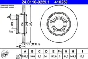 Bremsscheibe ATE 24.0110-0259.1