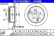 Bremsscheibe ATE 24.0110-0286.1