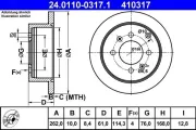 Bremsscheibe ATE 24.0110-0317.1