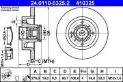 Bremsscheibe ATE 24.0110-0325.2