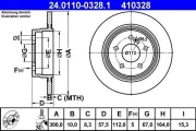 Bremsscheibe ATE 24.0110-0328.1