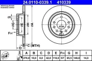 Bremsscheibe ATE 24.0110-0339.1