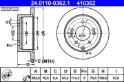 Bremsscheibe ATE 24.0110-0362.1